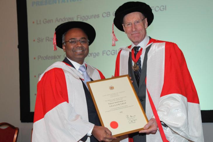 SMU business school dean conferred Fellowship of the City & Guilds of London Institute