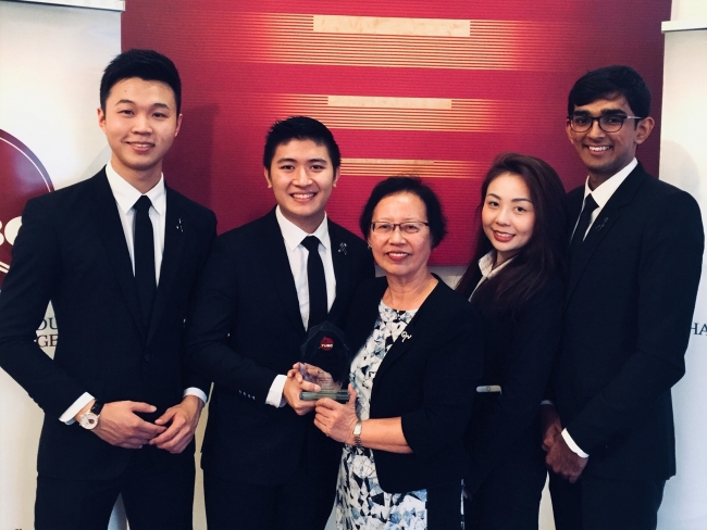 Undergrads fly SMU flag high in global case competition arena