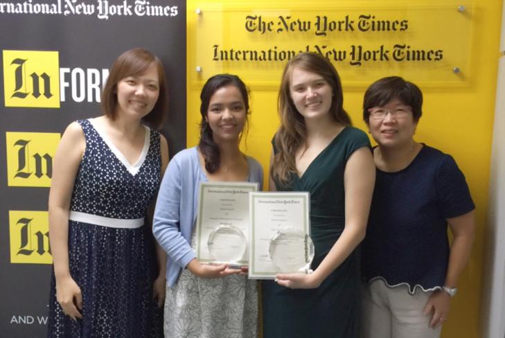 SMU business undergraduate wins 2nd prize in International New York Times Writing Competition