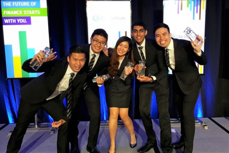 Team SMU shines at the global final of prestigious CFA Institute Research Challenge 2017